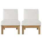 EEI-1821 Marina 2 Piece Outdoor Patio Teak Set by Modway