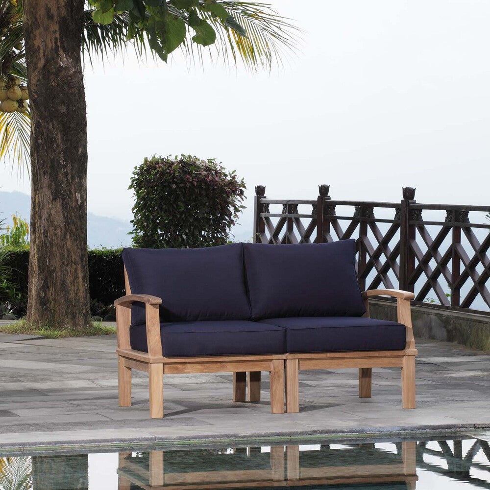EEI-1822 Marina 2 Piece Outdoor Patio Teak Set by Modway