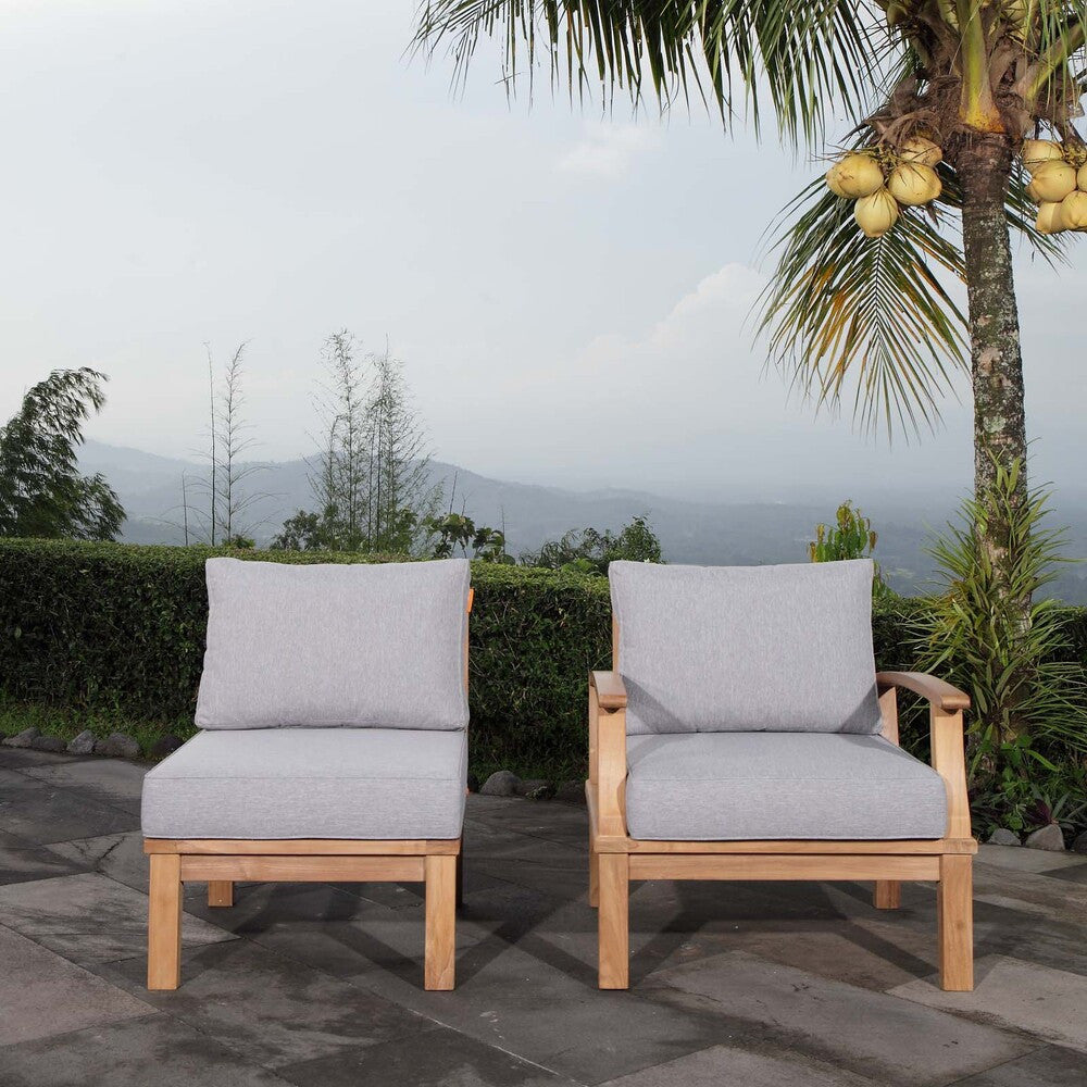 EEI-1823 Marina 2 Piece Outdoor Patio Teak Set by Modway