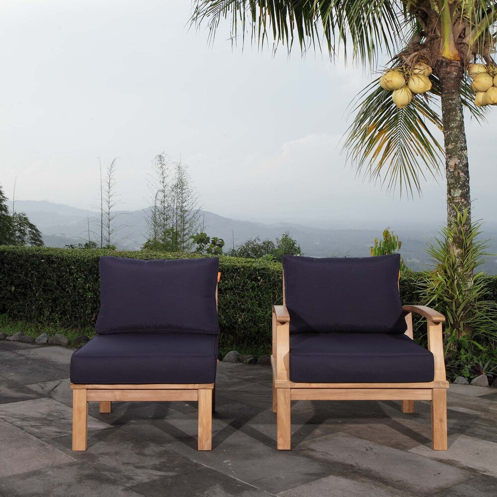 EEI-1823 Marina 2 Piece Outdoor Patio Teak Set by Modway