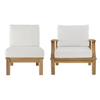 EEI-1823 Marina 2 Piece Outdoor Patio Teak Set by Modway