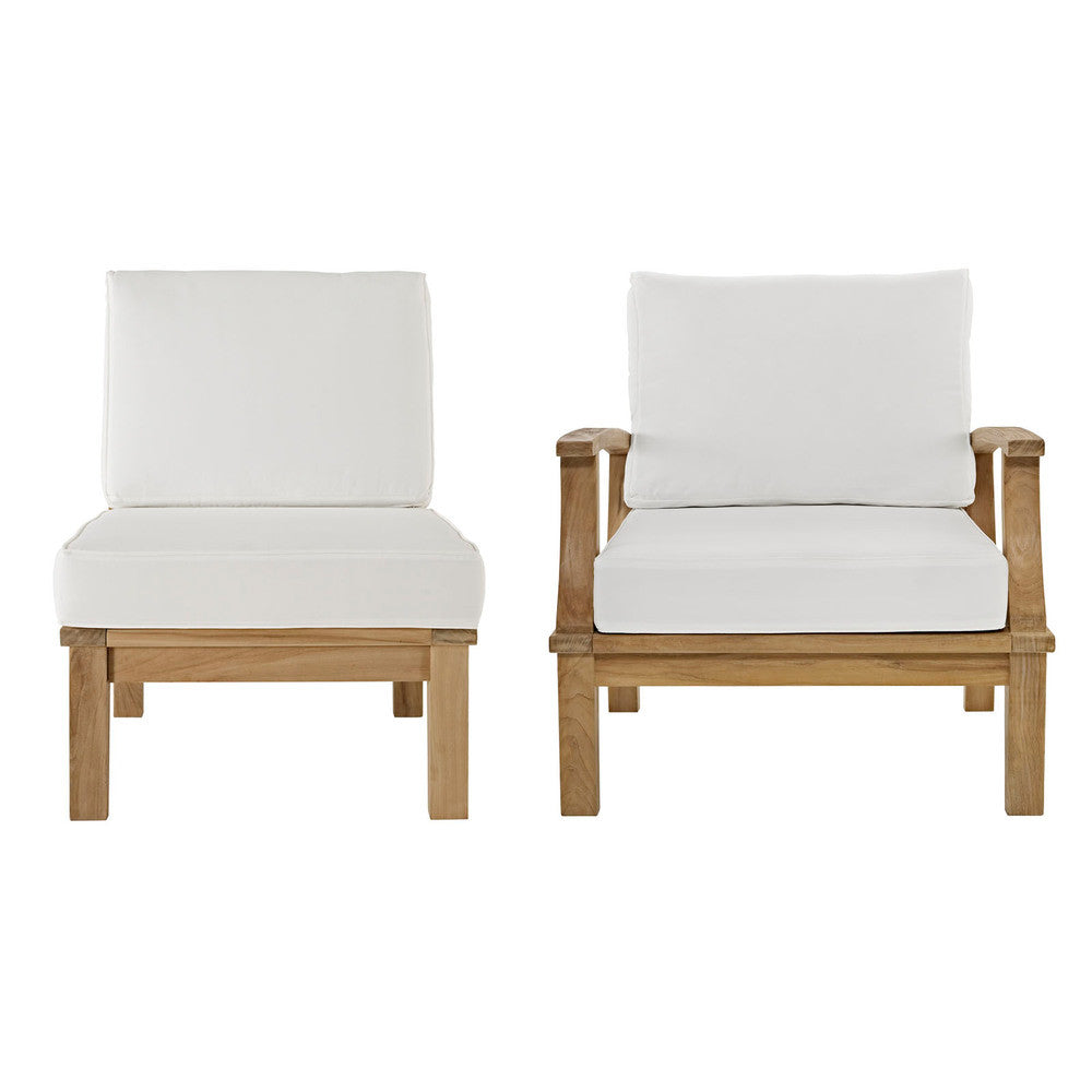 EEI-1823 Marina 2 Piece Outdoor Patio Teak Set by Modway