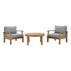 EEI-1475 Marina 3 Piece Outdoor Patio Teak Set by Modway