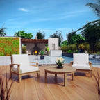EEI-1475 Marina 3 Piece Outdoor Patio Teak Set by Modway