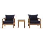 EEI-1487 Marina 3 Piece Outdoor Patio Teak Set by Modway