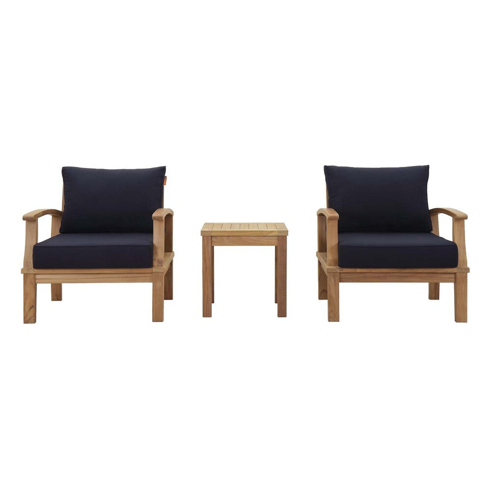 EEI-1487 Marina 3 Piece Outdoor Patio Teak Set by Modway