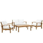 EEI-1469 Marina 4 Piece Outdoor Patio Teak Set by Modway