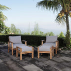 EEI-1537 Marina 4 Piece Outdoor Patio Teak Set by Modway