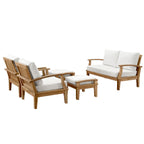EEI-1472 Marina 5 Piece Outdoor Patio Teak Set by Modway