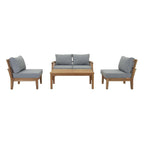 EEI-1477 Marina 5 Piece Outdoor Patio Teak Set by Modway