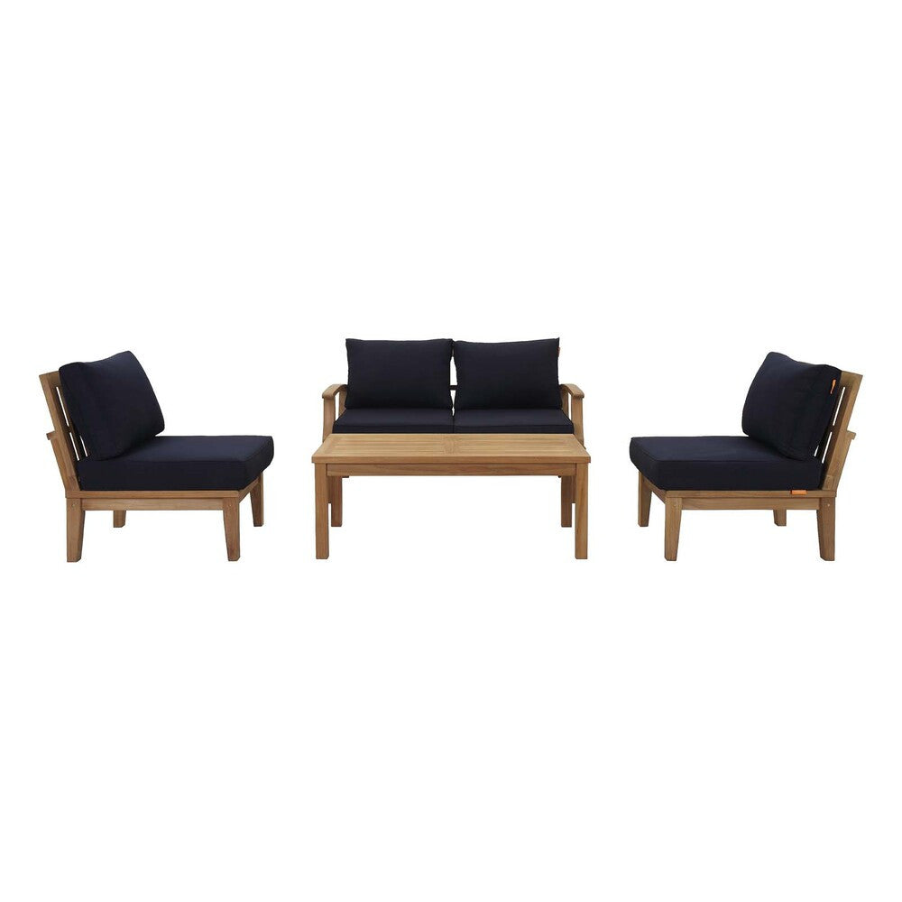 EEI-1477 Marina 5 Piece Outdoor Patio Teak Set by Modway