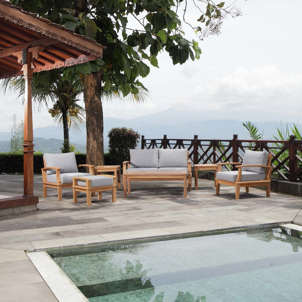 EEI-1486 Marina 7 Piece Outdoor Patio Teak Set by Modway