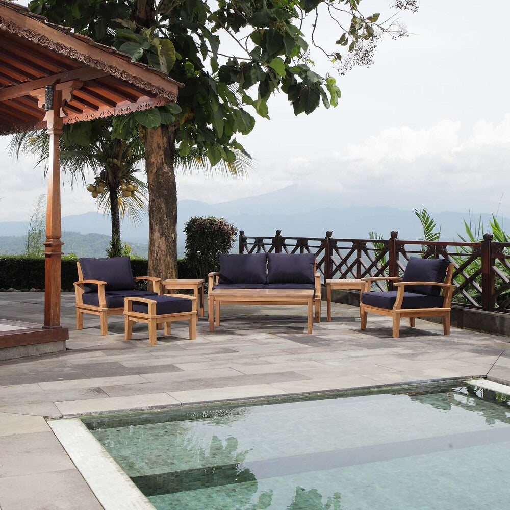 EEI-1486 Marina 7 Piece Outdoor Patio Teak Set by Modway