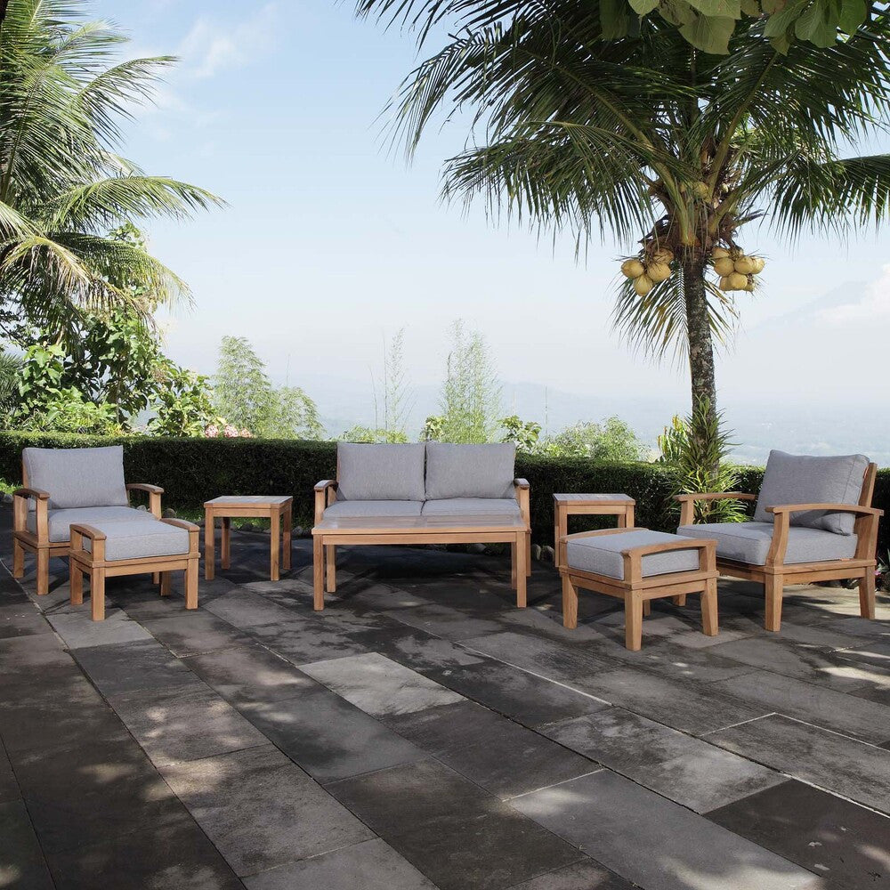 EEI-1471 Marina 8 Piece Outdoor Patio Teak Set by Modway