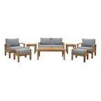 EEI-1471 Marina 8 Piece Outdoor Patio Teak Set by Modway