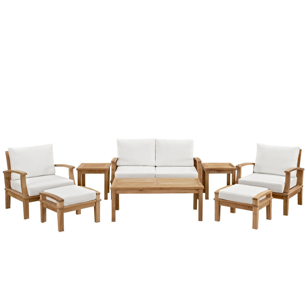 EEI-1471 Marina 8 Piece Outdoor Patio Teak Set by Modway