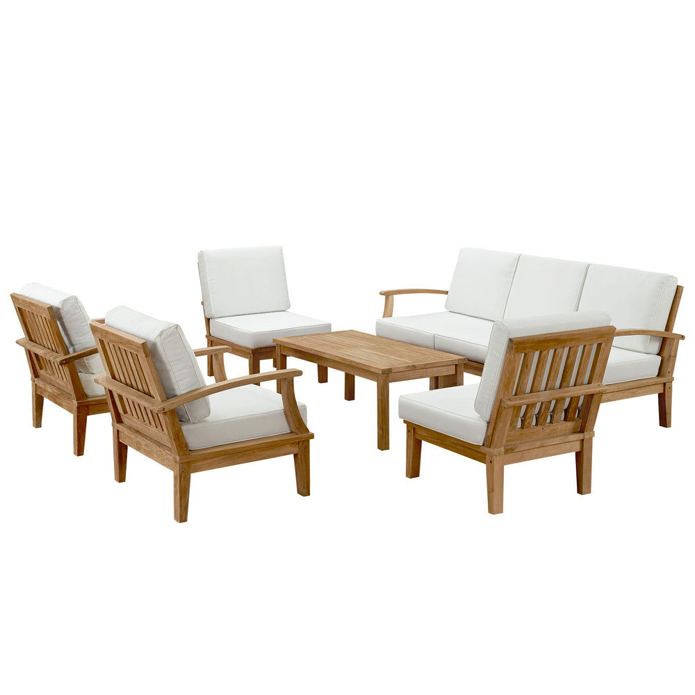 EEI-1479 Marina 8 Piece Outdoor Patio Teak Set by Modway