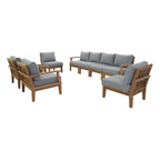EEI-1817 Marina 8 Piece Outdoor Patio Teak Set by Modway
