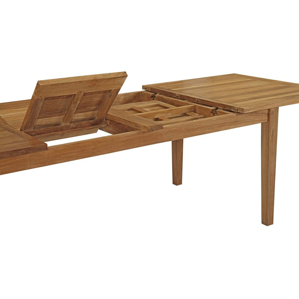 EEI-3281-NAT-SET Marina 9 Piece Outdoor Patio Teak Dining Set by Modway