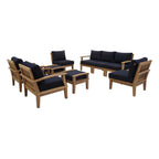 EEI-1488 Marina 9 Piece Outdoor Patio Teak Set by Modway