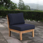 EEI-1150 Marina Armless Outdoor Patio Teak Sofa by Modway