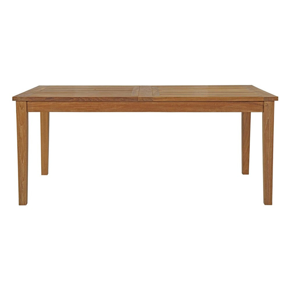 EEI-2714-NAT Marina Extendable Outdoor Patio Teak Dining Table by Modway