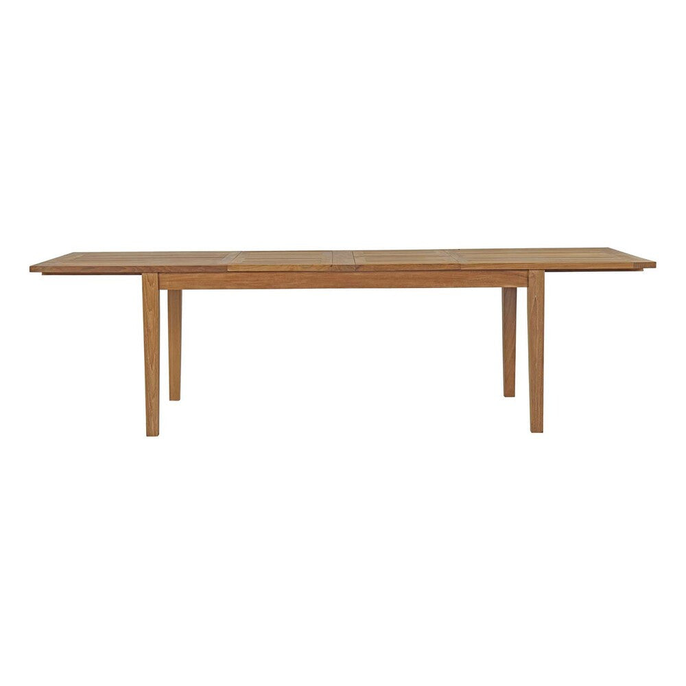 EEI-2714-NAT Marina Extendable Outdoor Patio Teak Dining Table by Modway