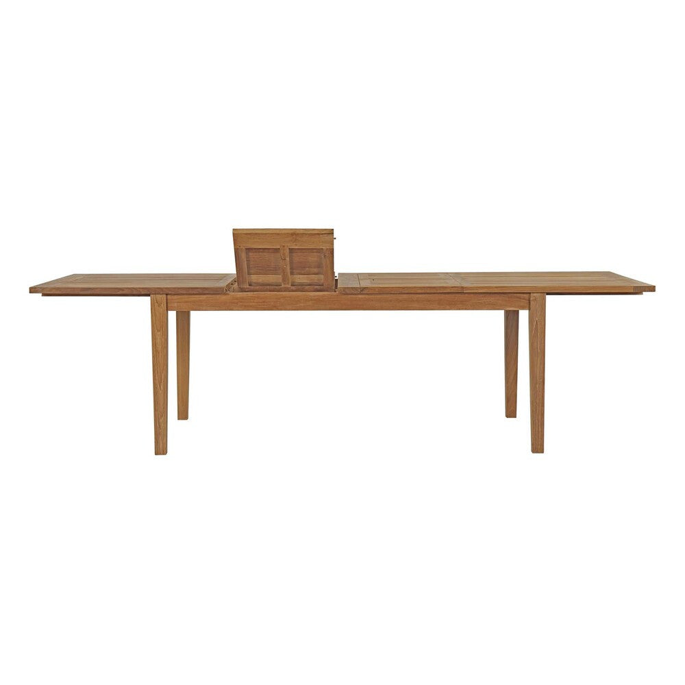 EEI-2714-NAT Marina Extendable Outdoor Patio Teak Dining Table by Modway