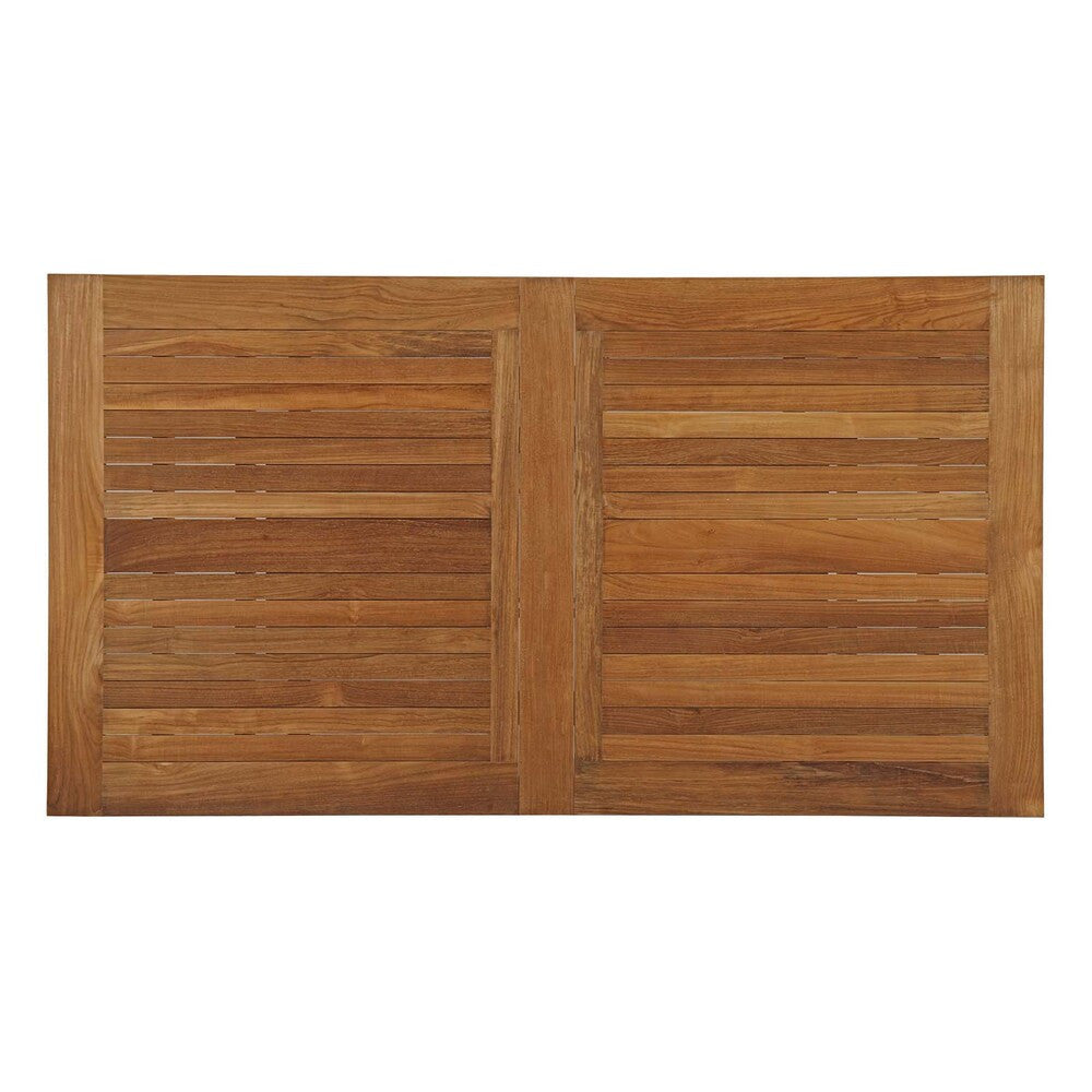EEI-2714-NAT Marina Extendable Outdoor Patio Teak Dining Table by Modway