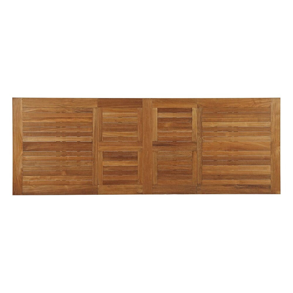 EEI-2714-NAT Marina Extendable Outdoor Patio Teak Dining Table by Modway