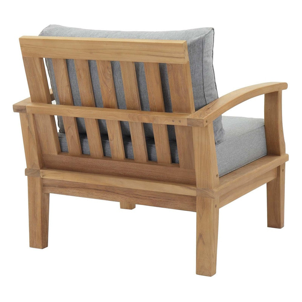 EEI-1143 Marina Outdoor Patio Teak Armchair by Modway