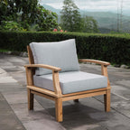 EEI-1143 Marina Outdoor Patio Teak Armchair by Modway