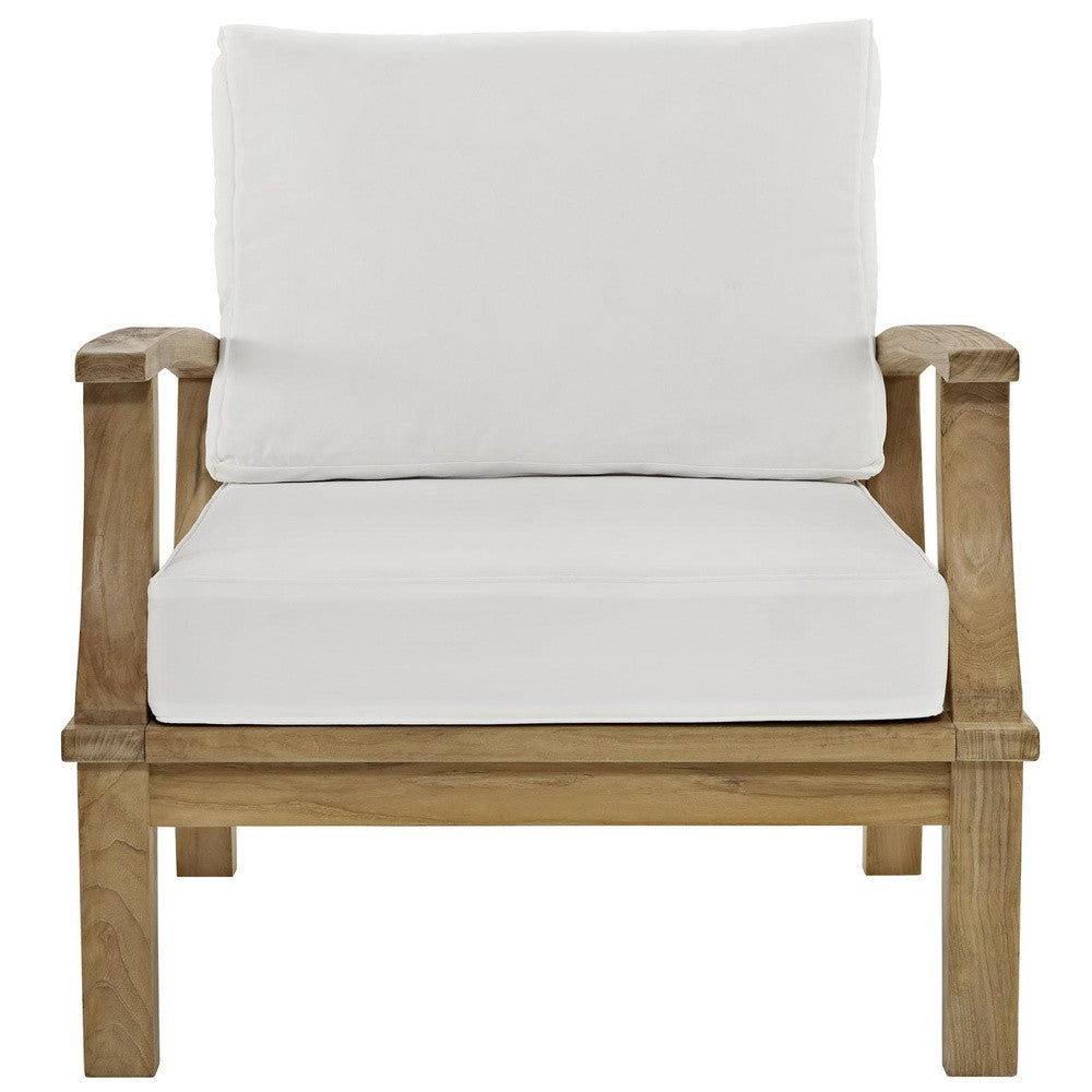 EEI-1143 Marina Outdoor Patio Teak Armchair by Modway