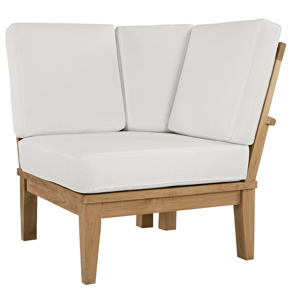 EEI-1146 Marina Outdoor Patio Teak Corner Sofa by Modway