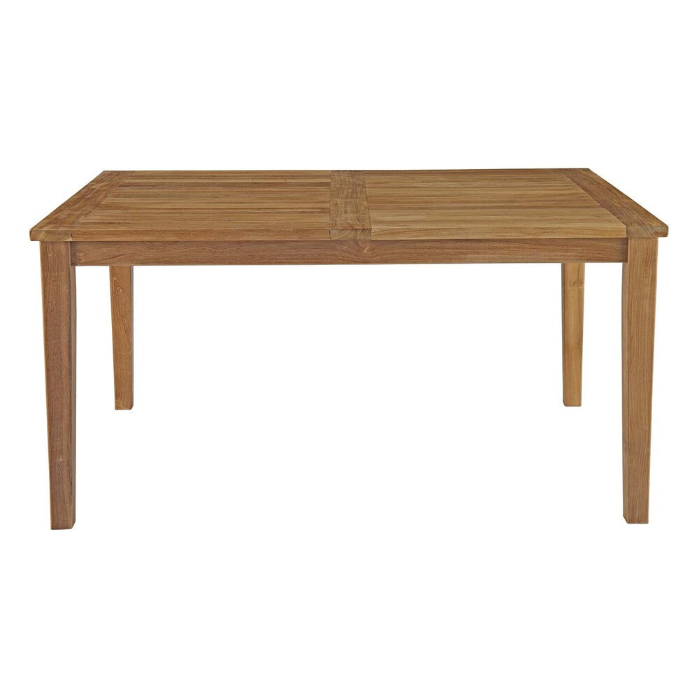EEI-2716-NAT Marina Outdoor Patio Teak Dining Table by Modway