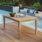 EEI-2716-NAT Marina Outdoor Patio Teak Dining Table by Modway