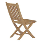 EEI-2702-NAT Marina Outdoor Patio Teak Folding Chair by Modway