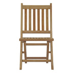 EEI-2702-NAT Marina Outdoor Patio Teak Folding Chair by Modway