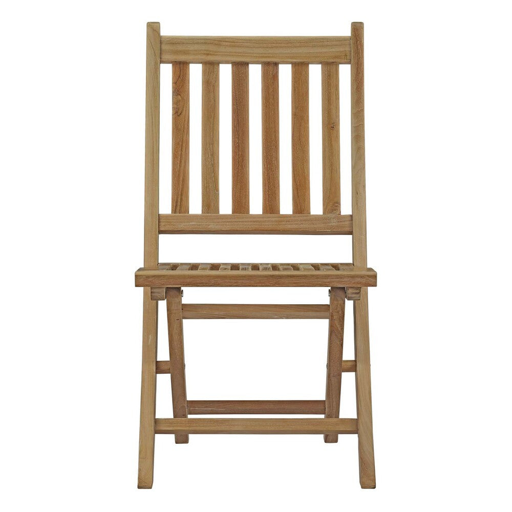 EEI-2702-NAT Marina Outdoor Patio Teak Folding Chair by Modway