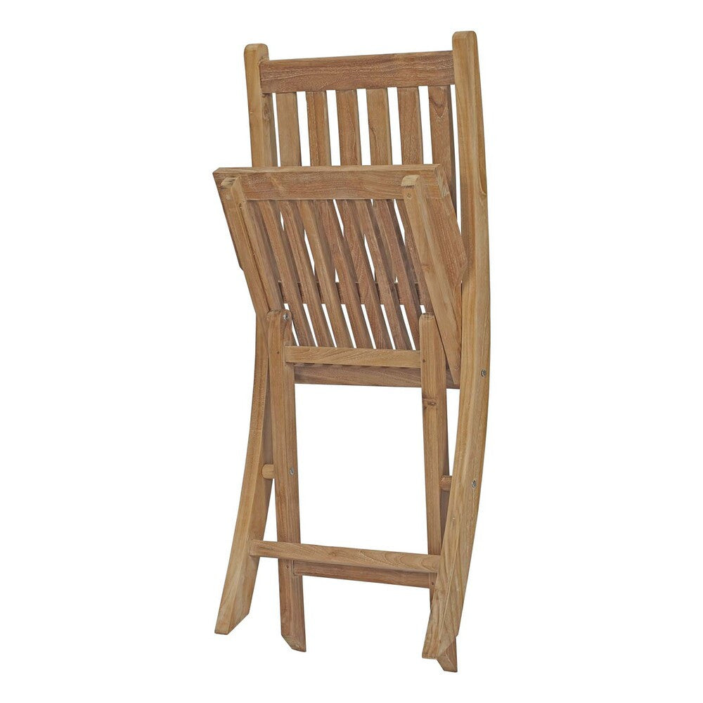 EEI-2702-NAT Marina Outdoor Patio Teak Folding Chair by Modway