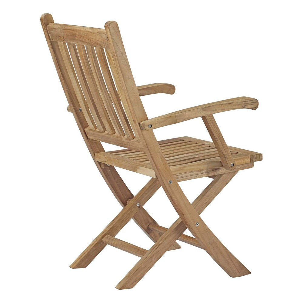 EEI-2703-NAT Marina Outdoor Patio Teak Folding Chair by Modway