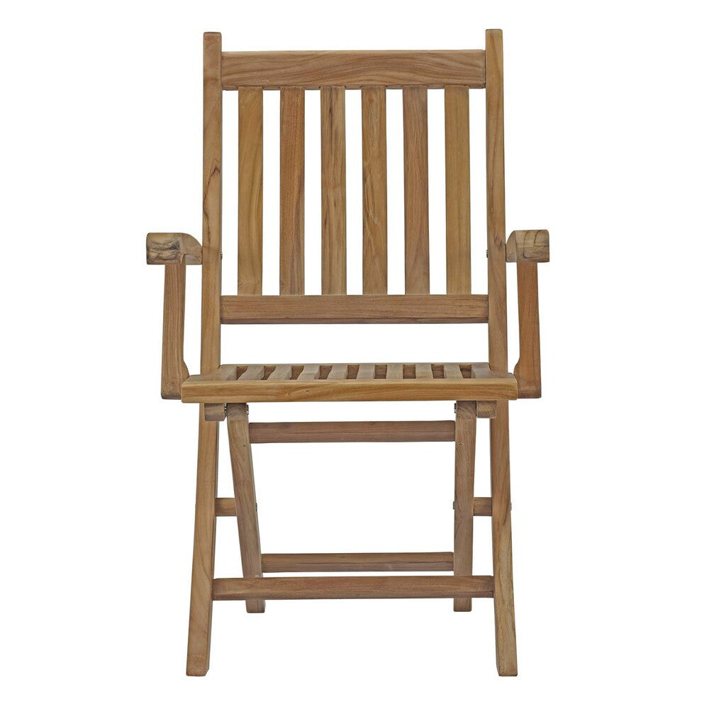 EEI-2703-NAT Marina Outdoor Patio Teak Folding Chair by Modway