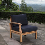 EEI-1148 Marina Outdoor Patio Teak Left-Facing Sofa by Modway
