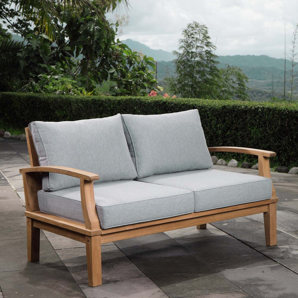 EEI-1144 Marina Outdoor Patio Teak Loveseat by Modway