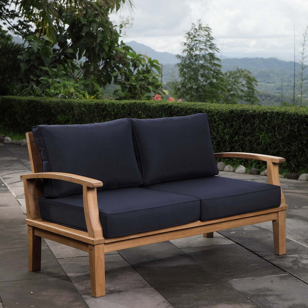 EEI-1144 Marina Outdoor Patio Teak Loveseat by Modway