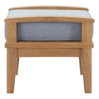 EEI-1152 Marina Outdoor Patio Teak Ottoman by Modway