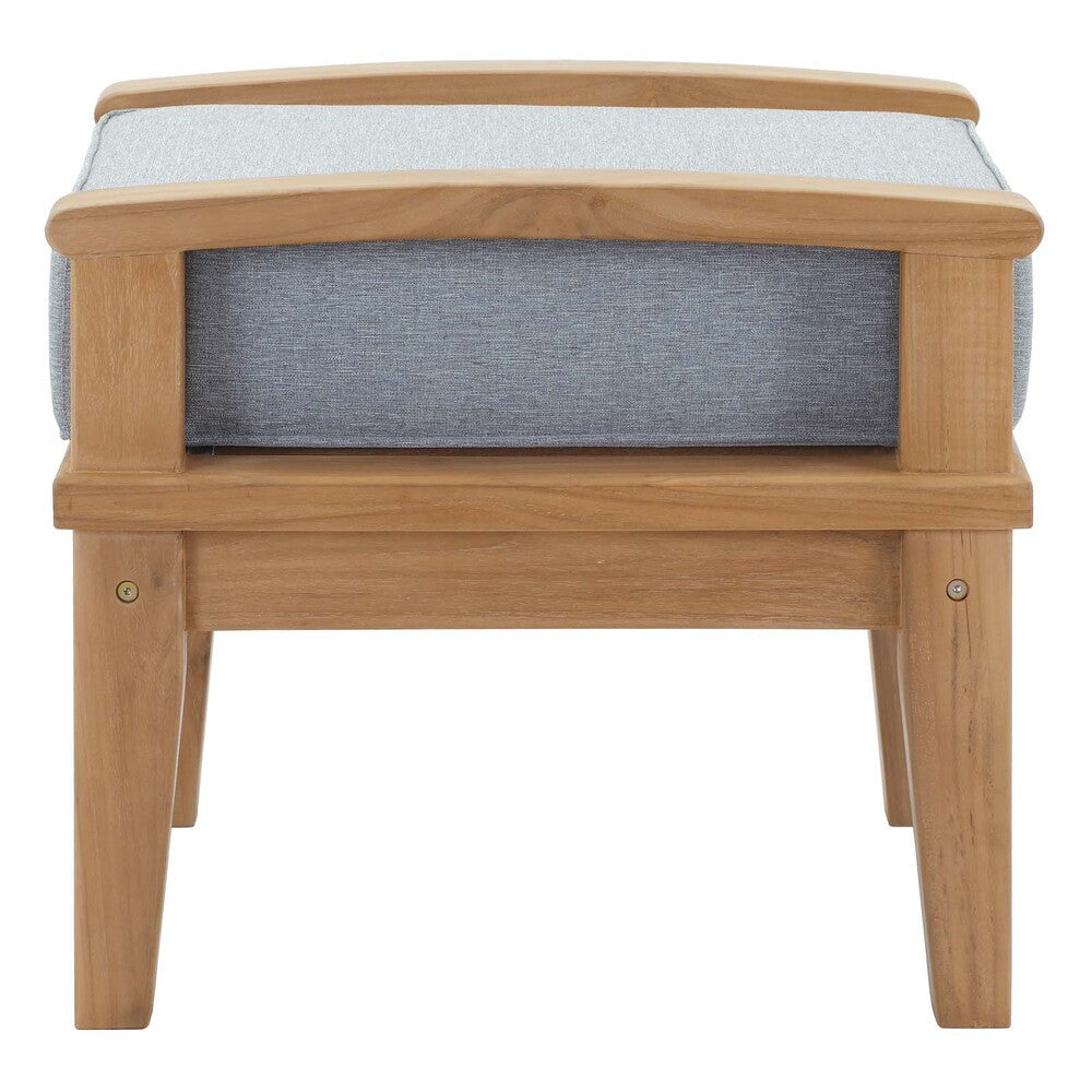 EEI-1152 Marina Outdoor Patio Teak Ottoman by Modway