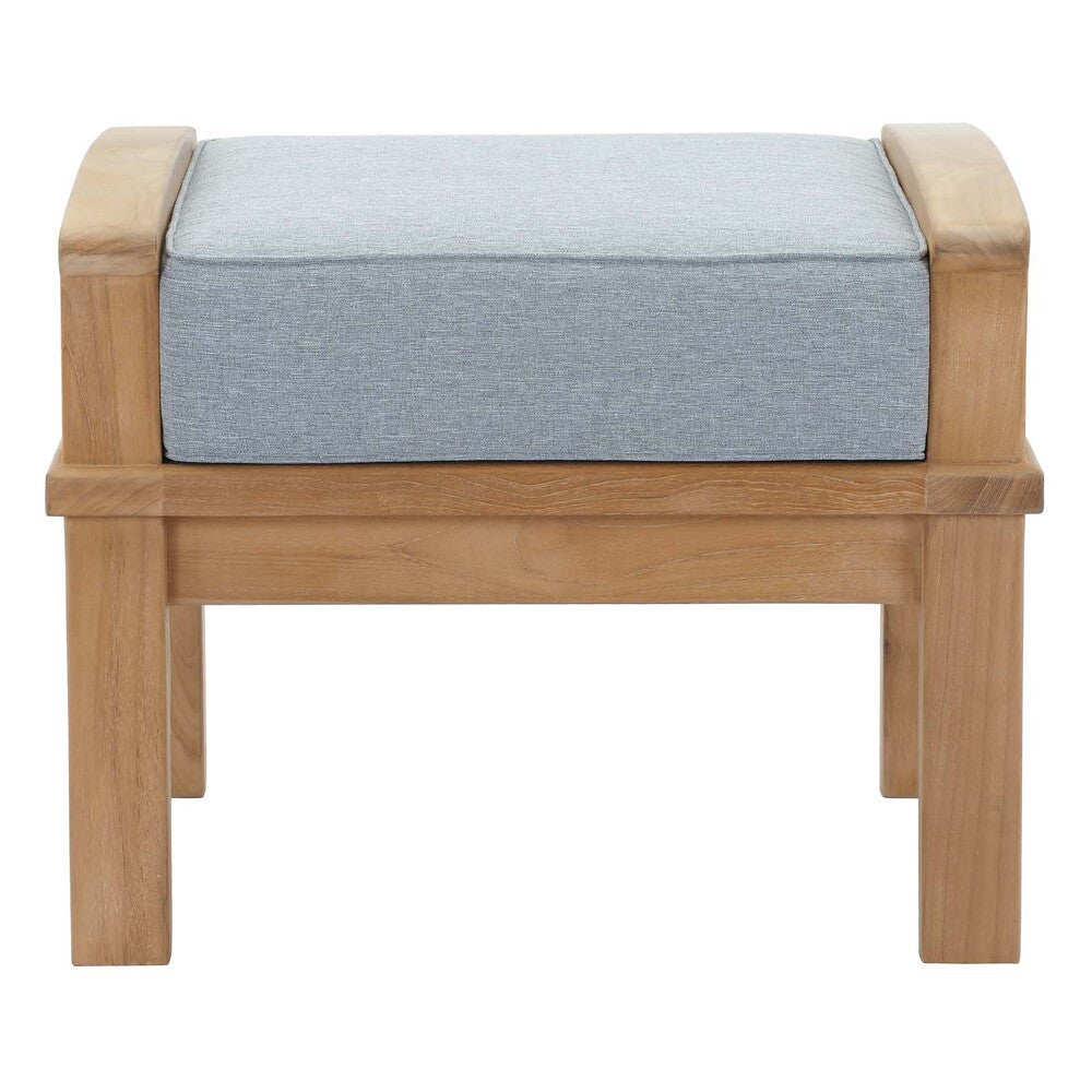 EEI-1152 Marina Outdoor Patio Teak Ottoman by Modway