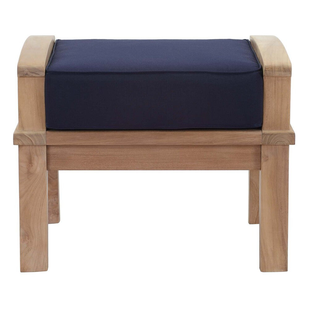 EEI-1152 Marina Outdoor Patio Teak Ottoman by Modway