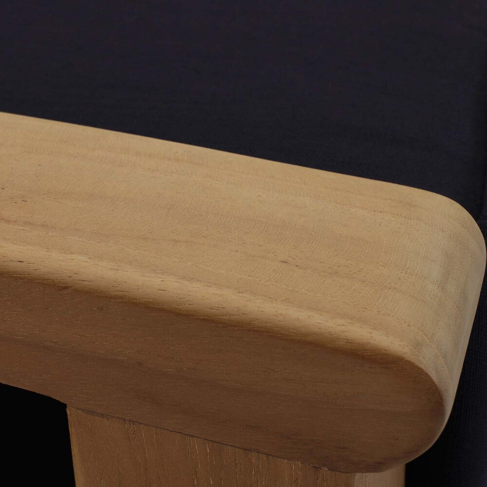 EEI-1152 Marina Outdoor Patio Teak Ottoman by Modway